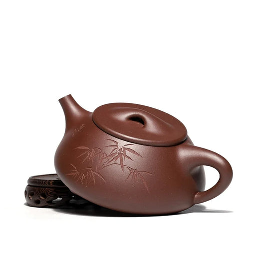 purple clay teapot